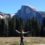 Becky S. at Yosemite National Park on the DEL-MEM spring elective course CA Water Management trip