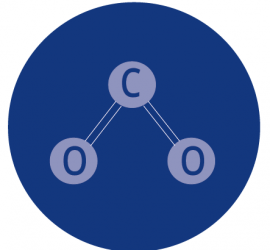 carbon dioxide atom illustration