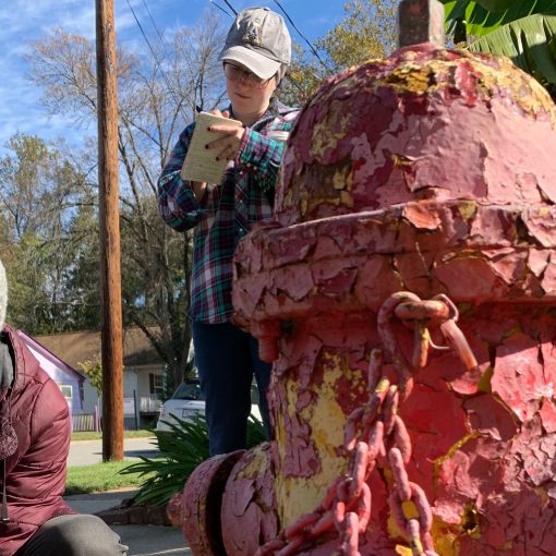 Fire hydrant on Berkeley Street with peeling paint
