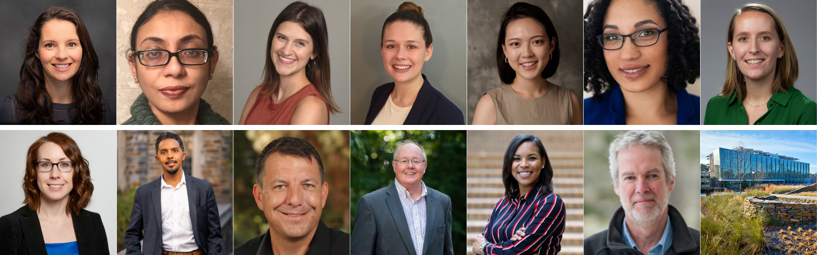 Photo collage of the 13 speakers for the Spring 2022 Toxicology and Environmental Health Seminar Series