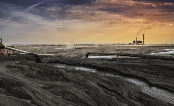 Coal ash waste produced by a coal-burning power plant. (Source: Shutterstock)