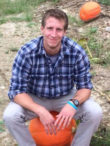 Dan on a Pumpkin